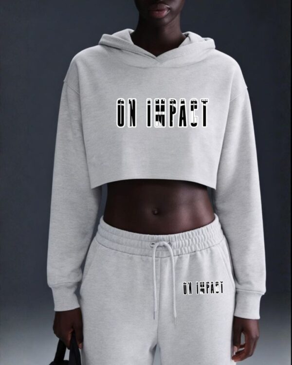 ON IMPACT Women's Crop Fleece Hoodie